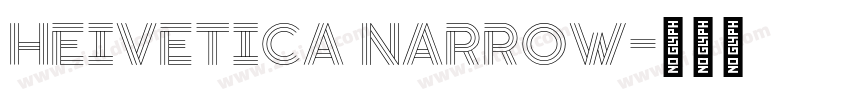HeIvetica Narrow字体转换